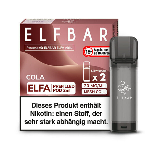 ELFBAR ELFA Prefilled Pod - Cola - 20mg - 2er Set